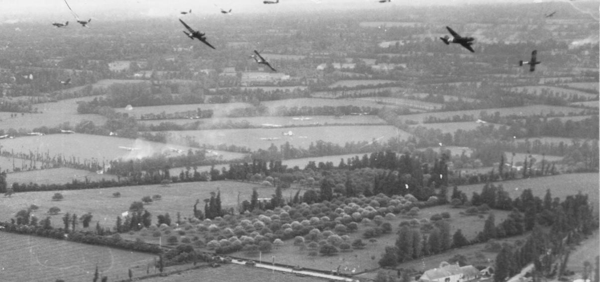 Glider release D-Day Normandy